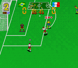 Super Soccer Champ (USA) In game screenshot